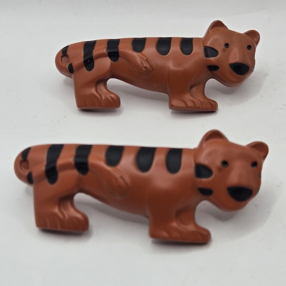 Orange Tiger Safari Drawer Pulls Child Handles Kids Room 2005 KBC Lot Of Five 5 - Picture 3 of 14